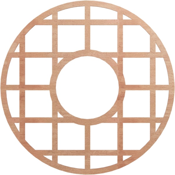 Ekena Millwork O'Neal Wood Fretwork Pierced Ceiling Medallion, Cherry, 38"OD x 13 3/4"ID x 1/4"T CMWP38X38X0250ONCH - main